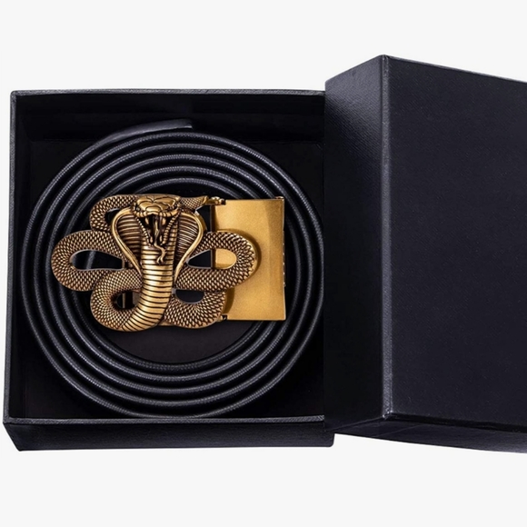 New snake cobra rattlesnake belt buckle Fits 1.5 Belts - Picture 3 of 3